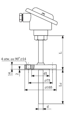 Thermo Sensors » RTD » Headered » T-123 - Close